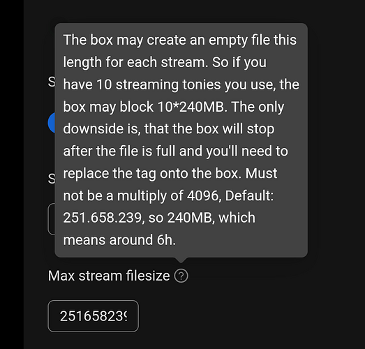 Streamsize